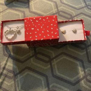 Archina Heart Necklace and Earring Gift Set